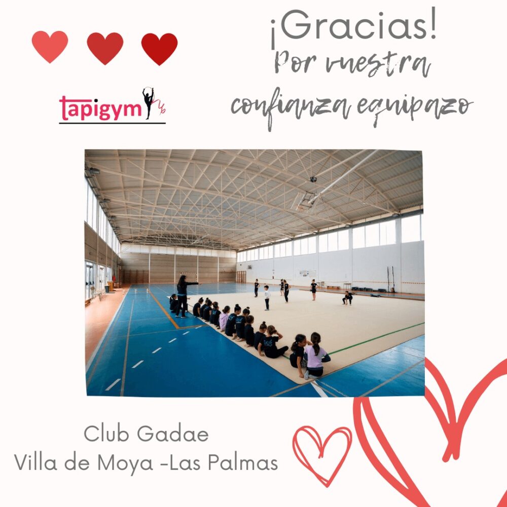 Hoy viajamos a Villa de Moya (Las Palmas), para dar las gracias al Ayuntamiento y al Club Gadae, por seguir mejorando las condiciones de entrenamiento de sus gimnastas.
Seguro que vuestro tapiz ayudará a todas l@s gimnastas, técnic@s del Club, en sus entrenamientos diarios y competiciones. Sois muy grandes campeonas.
A disfrutarlo y Aúpa Equipazo.
#GimnasiaRítmica #GR #Gymnastics #Gimnasia #GRGymnastics #RG #Gymnast #GRMundial #FIGGR #GRFIG #AmorPorLaGR #BellezaGR #CampeonasGR #GRCampeonas #GResArte #GRFans #GRPassion #RFEG