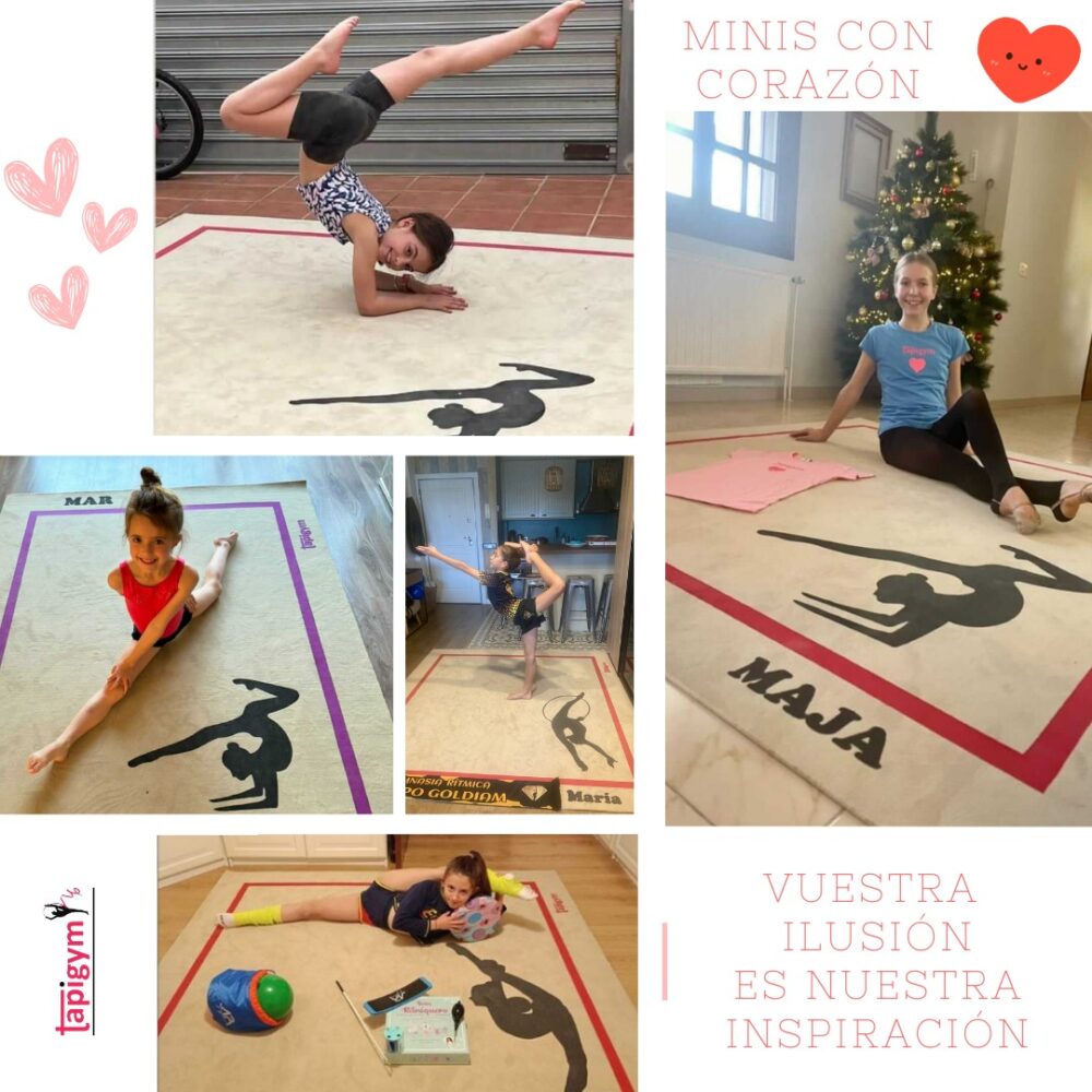 Aunque no lo crea lo creáis, cada día nos llaman y nos comentan que no sabían que existen los minis.... A parte de explicarles en que consisten , les comentamos que "sólo 4.000 gimnastas lo tienen".
Es por ello que queremos ir , poco a poco, dándoos las gracias a tod@s l@s que habéis confiando en nosotros.
Colección 13- Mar, Maja, María , Lucía , Marta.
Gracias campeonas, vuestra ilusión es nuestra inspiración.